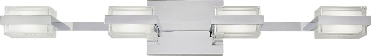 Kamden 4-Light Bath Chrome 3000K 90 CRI LED 3000k 120v