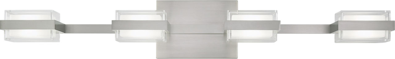 Kamden 4-Light Bath Satin Nickel LED 3000K 90 CRI90 cri 3000k 120v