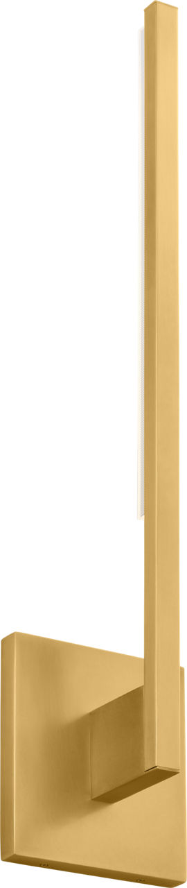 Klee 20 Wall Natural Brass Integrated LED 90 CRI 3000K 120V