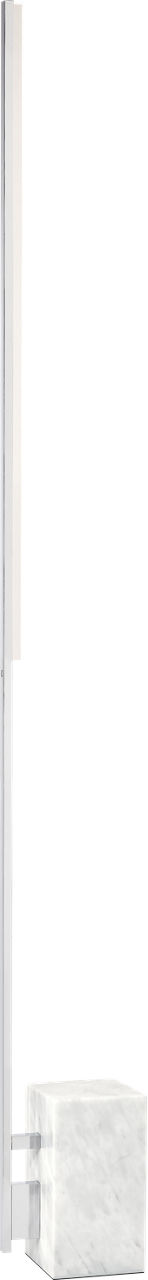 Klee 70 Floor Lamp polished nickel/marble 2700K 90 CRI integrated led 90 cri 2700k 120v-240v