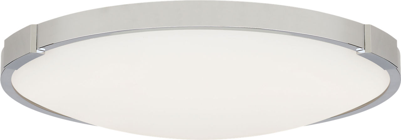 Lance 13 Flush Mount 13" DIAMETER Chrome 2700K 90 CRI LED 2700k 120v