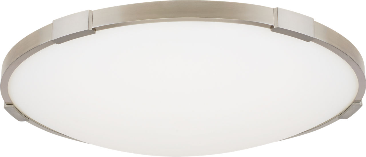 Vance 18 Flush Mount 18" Medium Satin Nickel LED 2700K 90 CRI 90 cri 2700k 120v