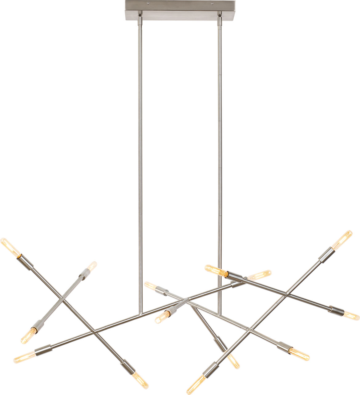 Line Wave 2 Chandelier - 700LSLNV | Visual Comfort