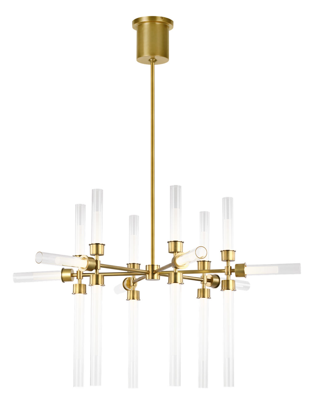 Linger 18-Light Chandelier 18-Light Chandelier Nightshade Black 3000K 90 CRI integrated LED 90 CRI 3000k 120v (T20/T24)