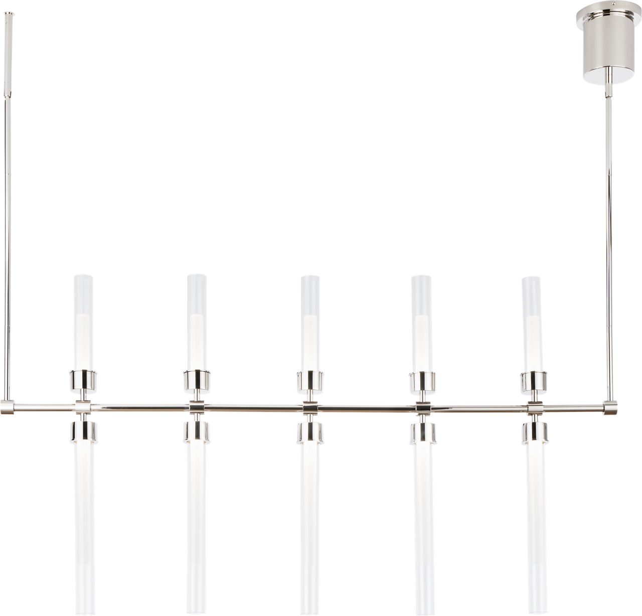 Linger 48 Linear Suspension Polished Nickel LED 90 CRI 3000K 120V