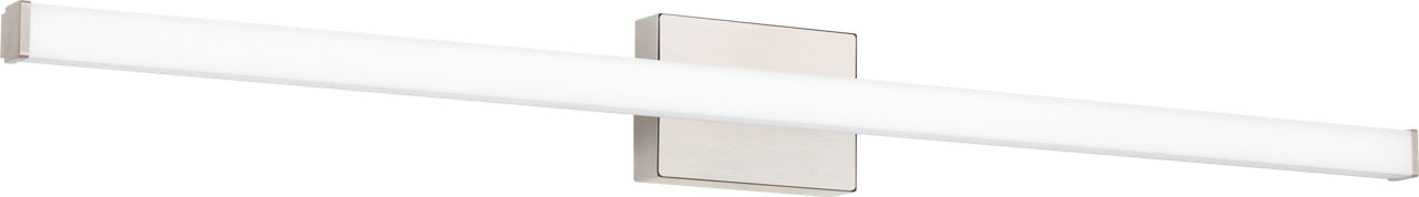 Lufe Square 48 Bath Square Satin Nickel LED 90 CRI 3000K 120V