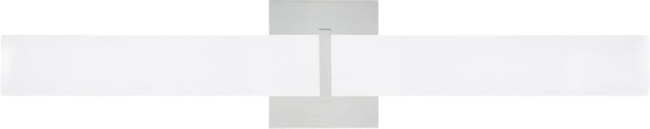 Milan 24 Bath White Glass Chrome LED 3000K 90 CRI90 cri 3000k 120v