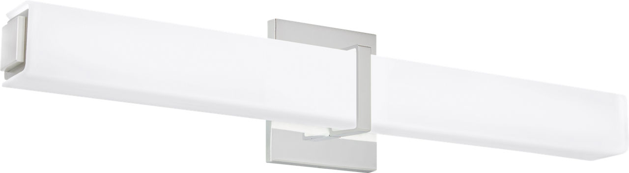 Milan 24 Bath White Glass Chrome LED 3000K 90 CRI90 cri 3000k 120v