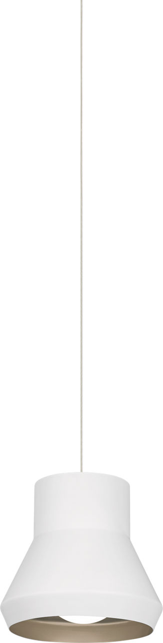 Milo Pendant in White Outside and Champagne Inside Bulb(s) Not Included