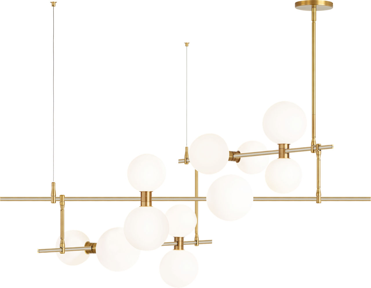 ModernRail Chandelier 2