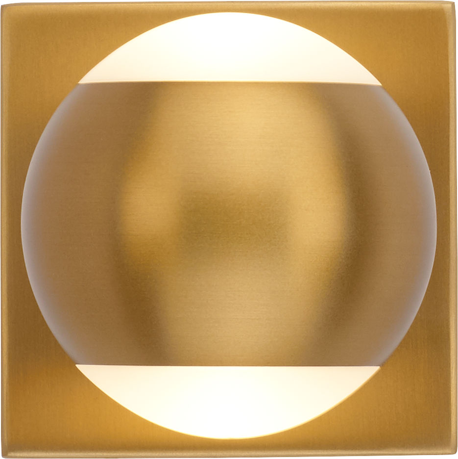 Oko 1-Light Wall/Bath 1 Light Aged Brass LED 3000K 90 CRI90 cri 3000k 120v
