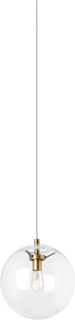 Palona Pendant Clear Aged Brass Bulb Not Included