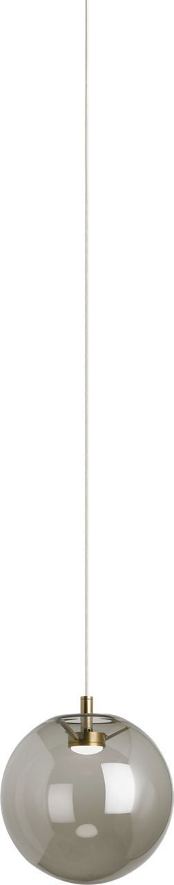 Palona Pendant Smoke Aged Brass 3000K-2200K 90 CRI led warm dim 3000k - 2200k 120v