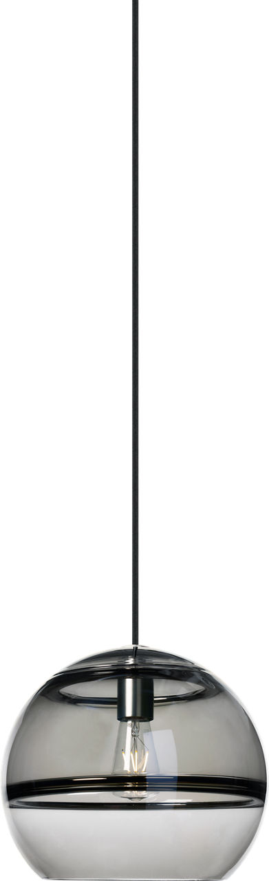 Sedona Large Pendant Transparent Smoke Satin Nickel 2700K 90 CRI led med base t14 90 cri 2700k 120v