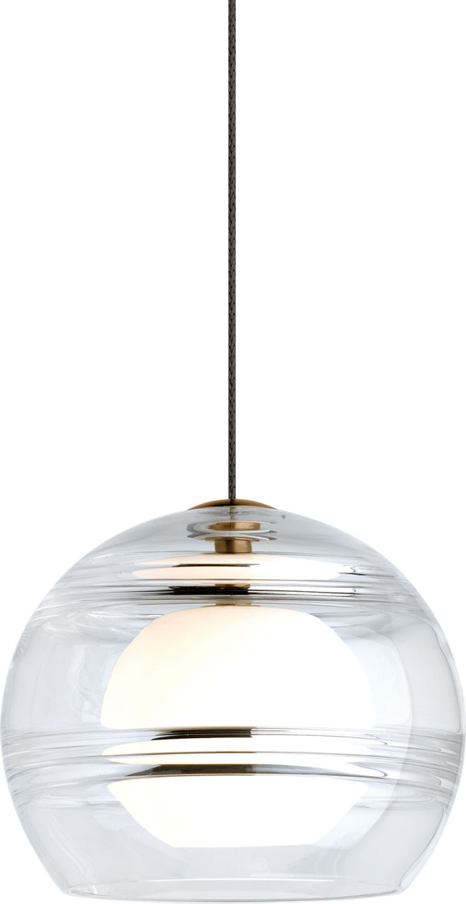 Sedona Pendant in Aged Brass with Clear Monopoint Bulb(s) Not Included