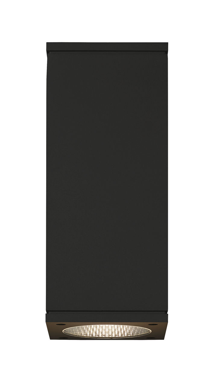 Tegel 12 Outdoor Wall in Black 4000K 10° Up + 36° Down Uplight + Downlight Button Photocontrol