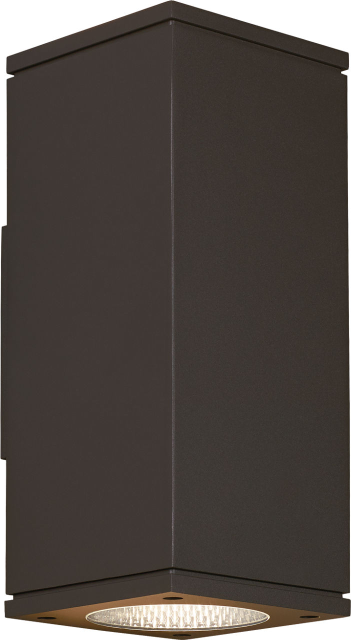 Tegel 12 Outdoor Wall in Bronze 4000K 36° Downlight Button Photocontrol + Surge Protection