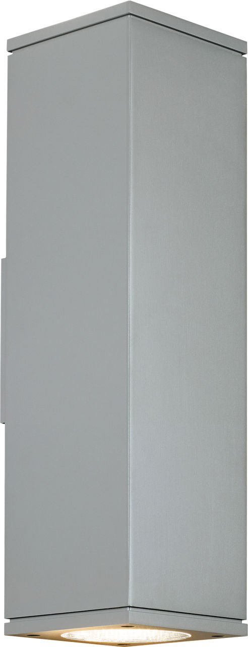 Tegel 18 Outdoor Wall in Charcoal 2700K 36° Downlight Button Photocontrol