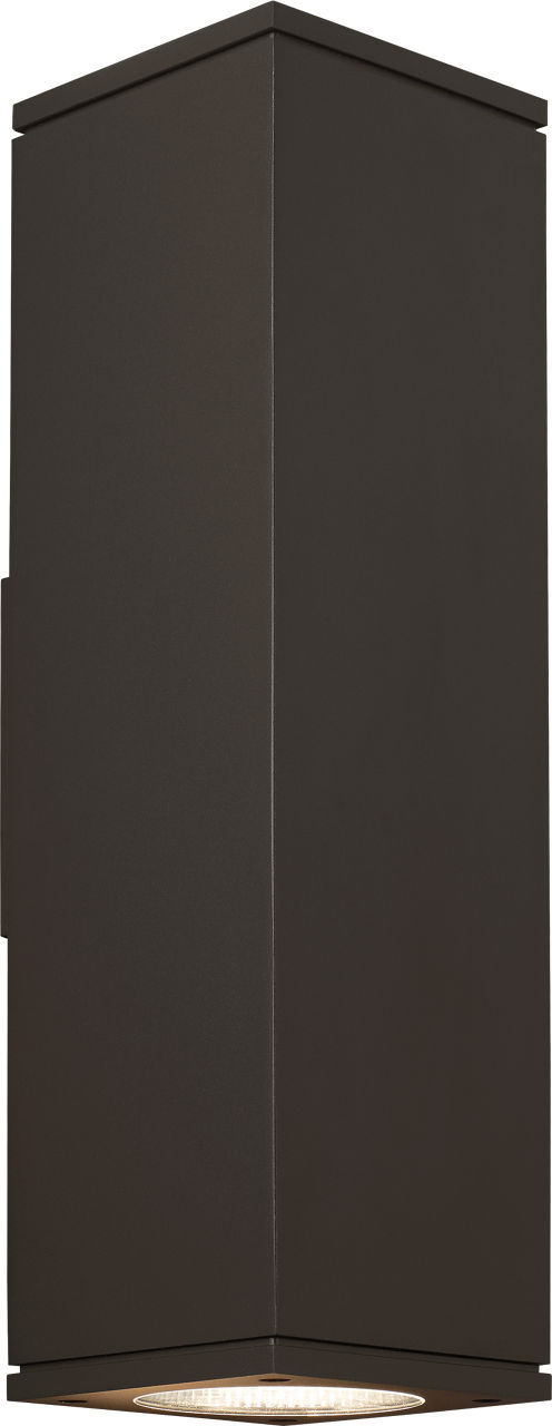 Tegel 12 Outdoor Wall in Black 2700K 10° Up + Down Uplight + Downlight Surge Protection