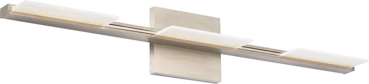 Tris 3-Light Bath 3 Light Satin Nickel 3000K 90 CRI integrated led 90 cri 3000k 120v