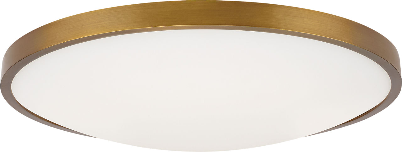 Vance 13 Flush Mount 13" Small Aged Brass LED 90 CRI 3000K 120V