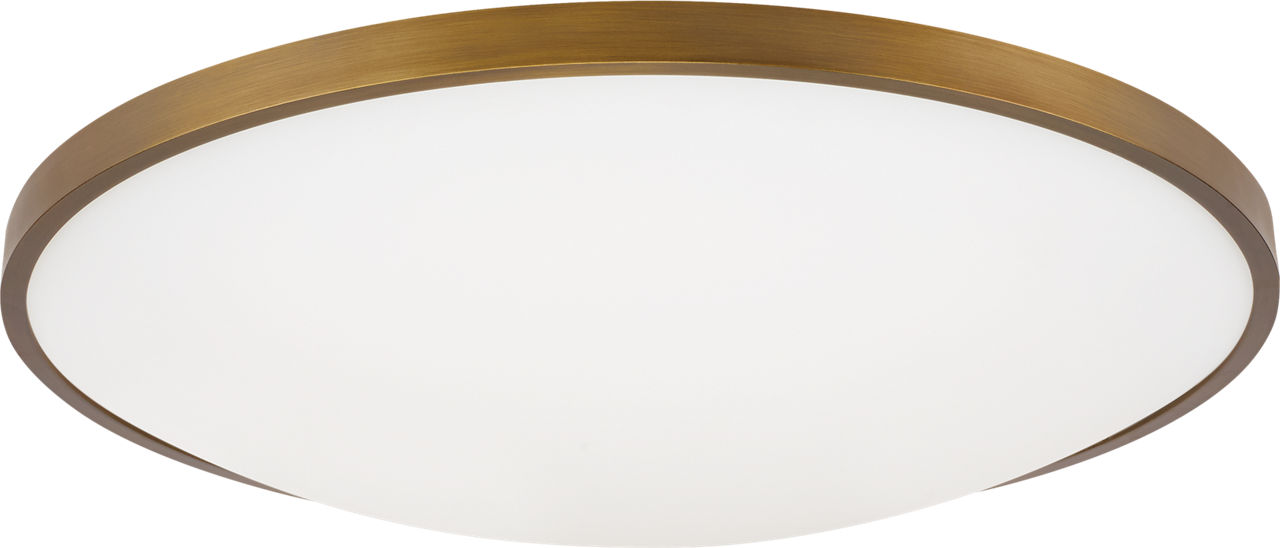 Vance 18 Flush Mount 18" Medium Aged Brass LED 3000K 90 CRI90 cri 3000k 120v