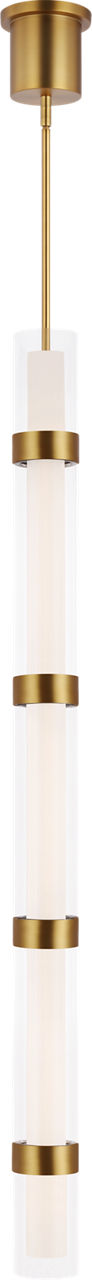 Wit Pendant 5 Glass Aged Brass 3000K 90 CRI integrated led 90 cri 3000k 120-277v unv (t24)
