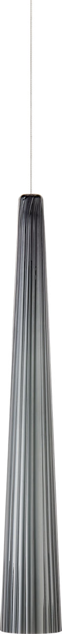Zenith Large Pendant in Satin Nickel with Smoke Glass MonoRail Bulb(s) Not Included