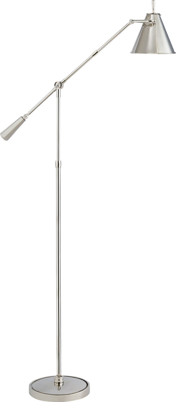 Goodman Floor Lamp in Polished Nickel
