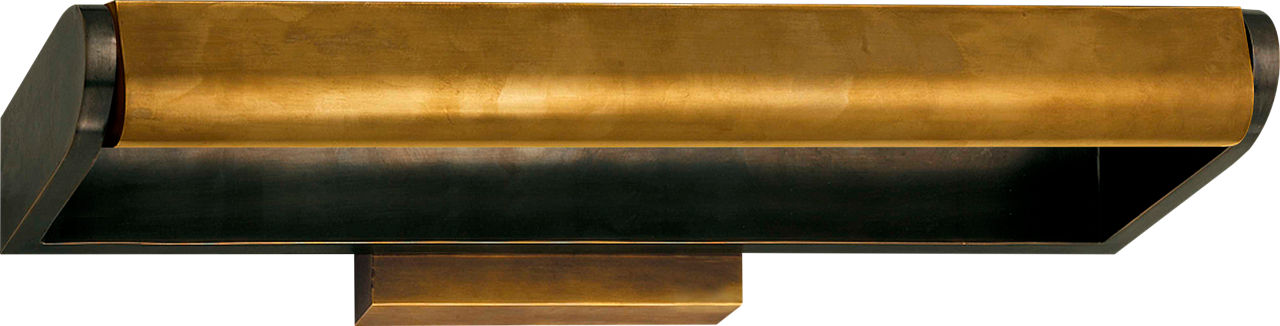 David 18" Art Light in Bronze with Hand-Rubbed Antique Brass Shade