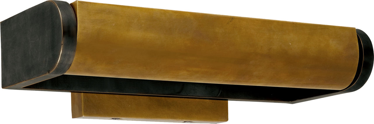 David 12" Art Light in Bronze with Hand-Rubbed Antique Brass Shade