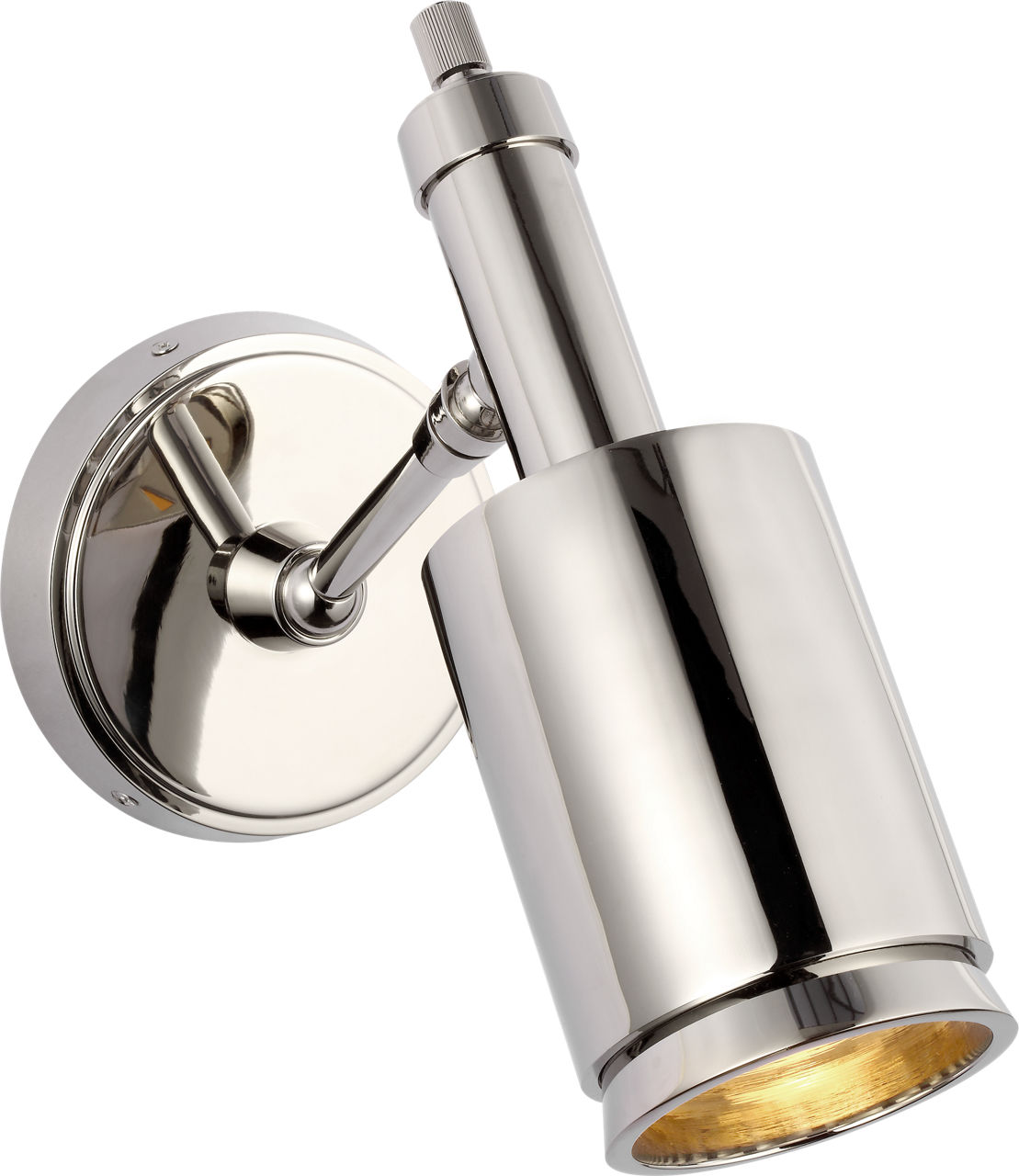 Anders Small Articulating Wall Light in Polished Nickel