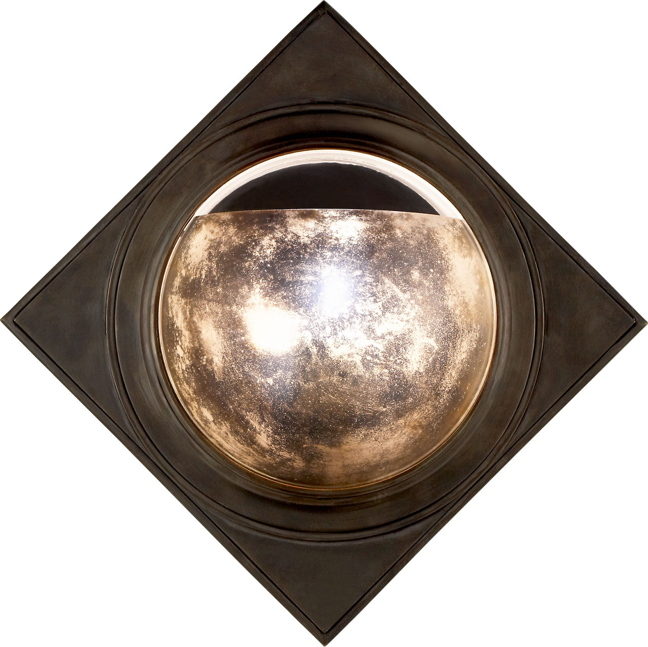Venice Sconce in Bronze with Antique Mirror