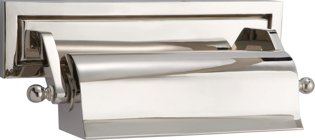 Library 10" Picture Light in Polished Nickel