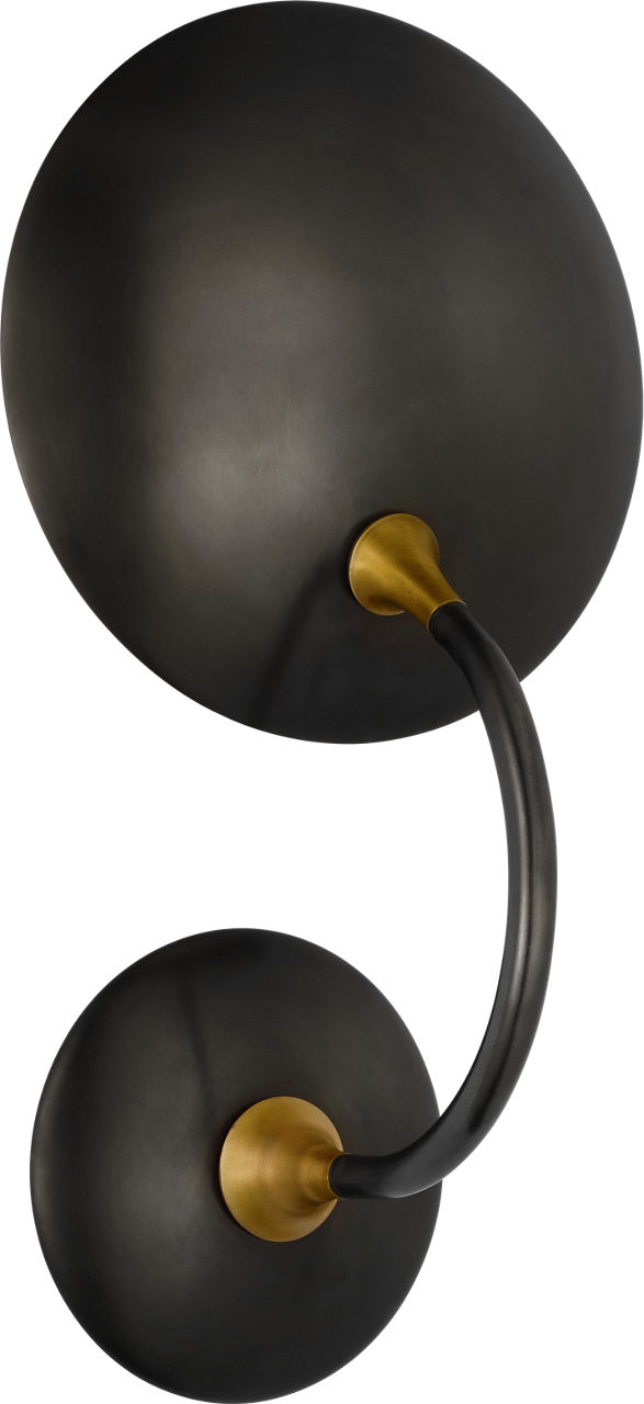 Keira Medium Wall Wash Sconce in Bronze and Hand-Rubbed Antique Brass