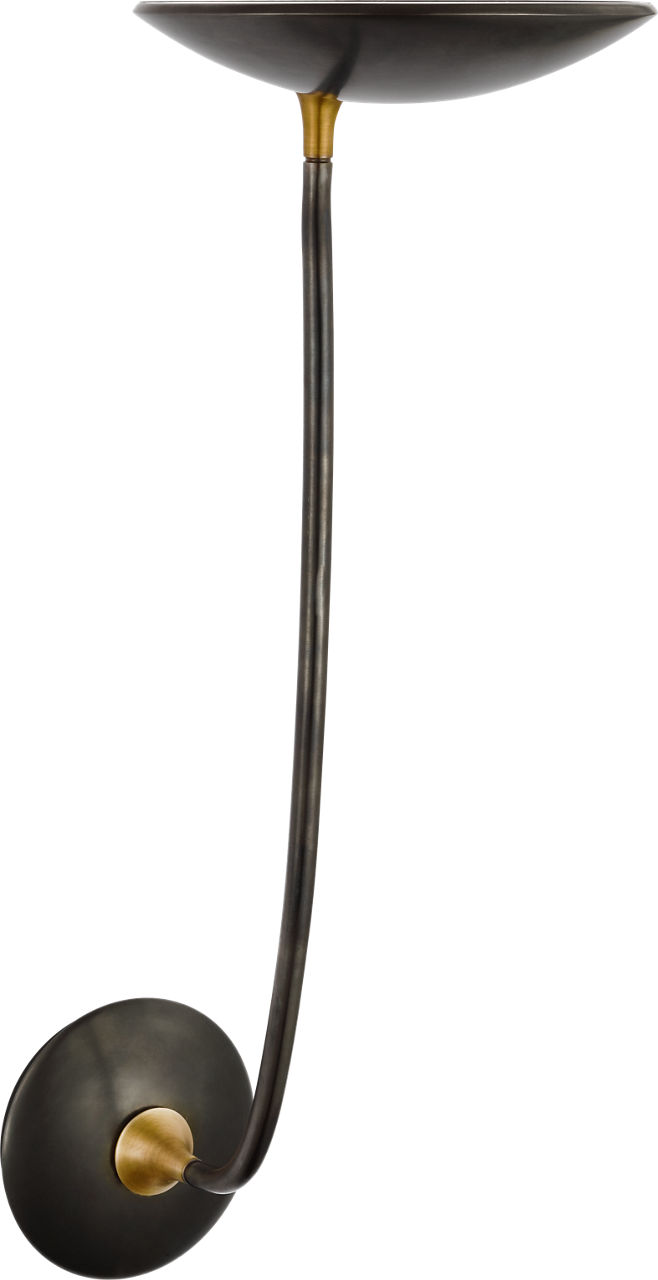 Keira Large Sconce in Bronze and Hand-Rubbed Antique Brass