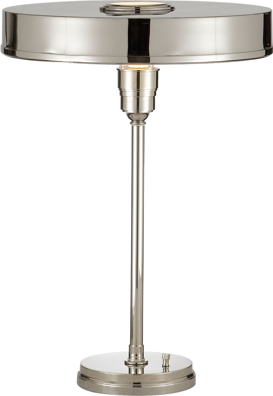 Carlo Table Lamp in Polished Nickel