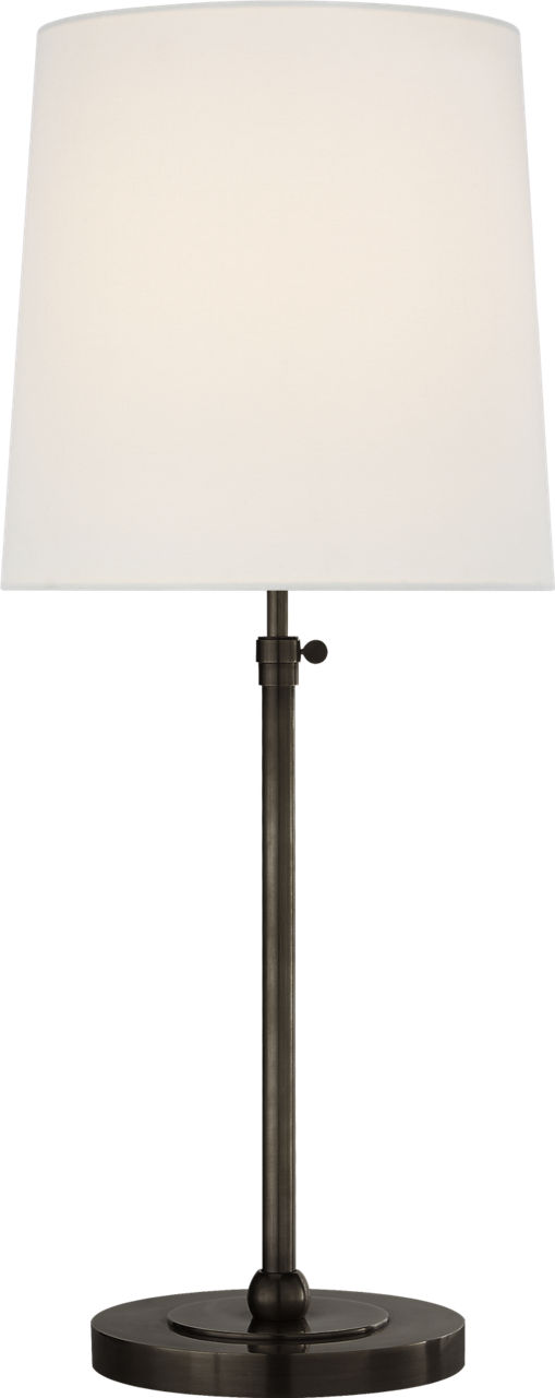 Bryant Large Table Lamp in Bronze with Linen Shade
