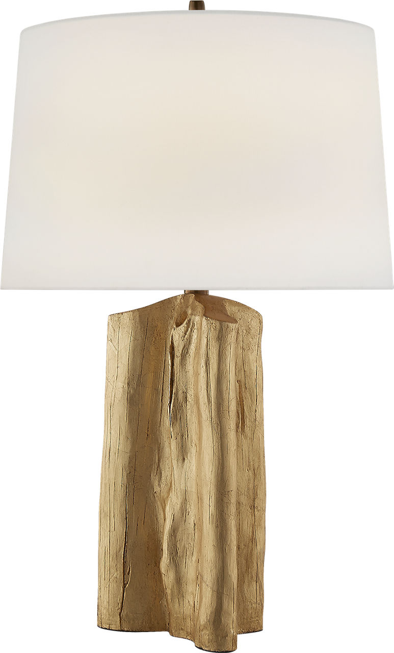 Sierra Buffet Lamp in Gild with Linen Shade