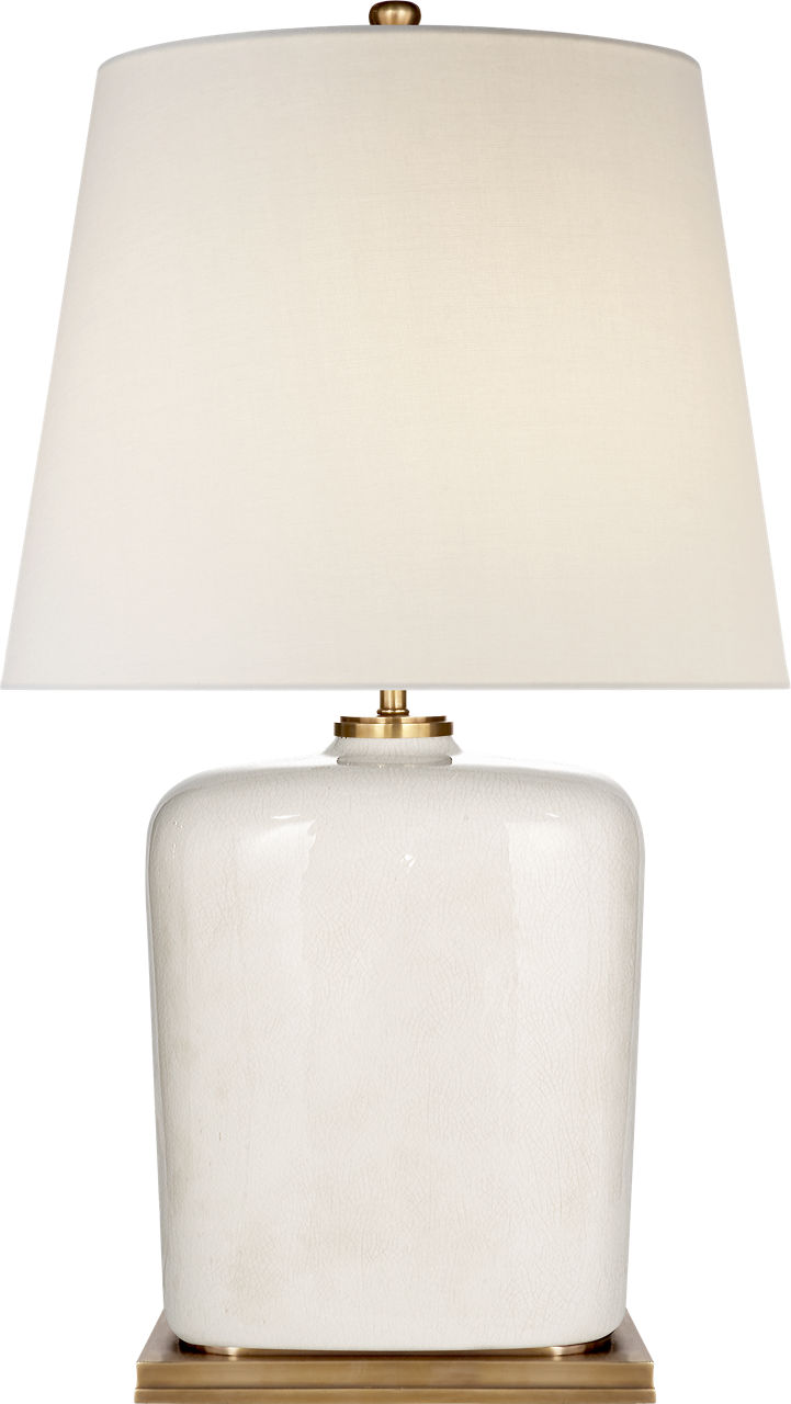 Mimi Table Lamp in Tea Stain with Linen Shade