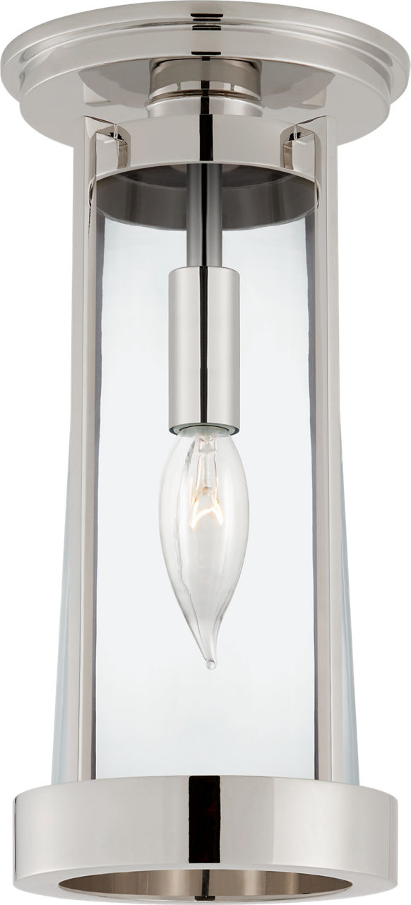 Calix Tall Flush in Polished Nickel with Clear Glass