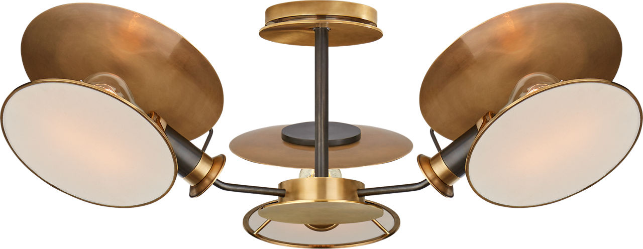 Osiris Large Asymmetric Semi-Flush Mount