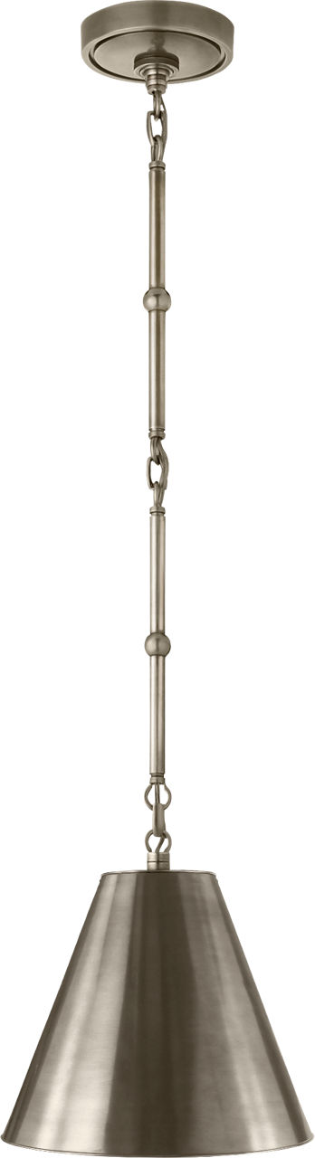 Goodman Petite Hanging Shade in Antique Nickel with Antique Nickel Shade