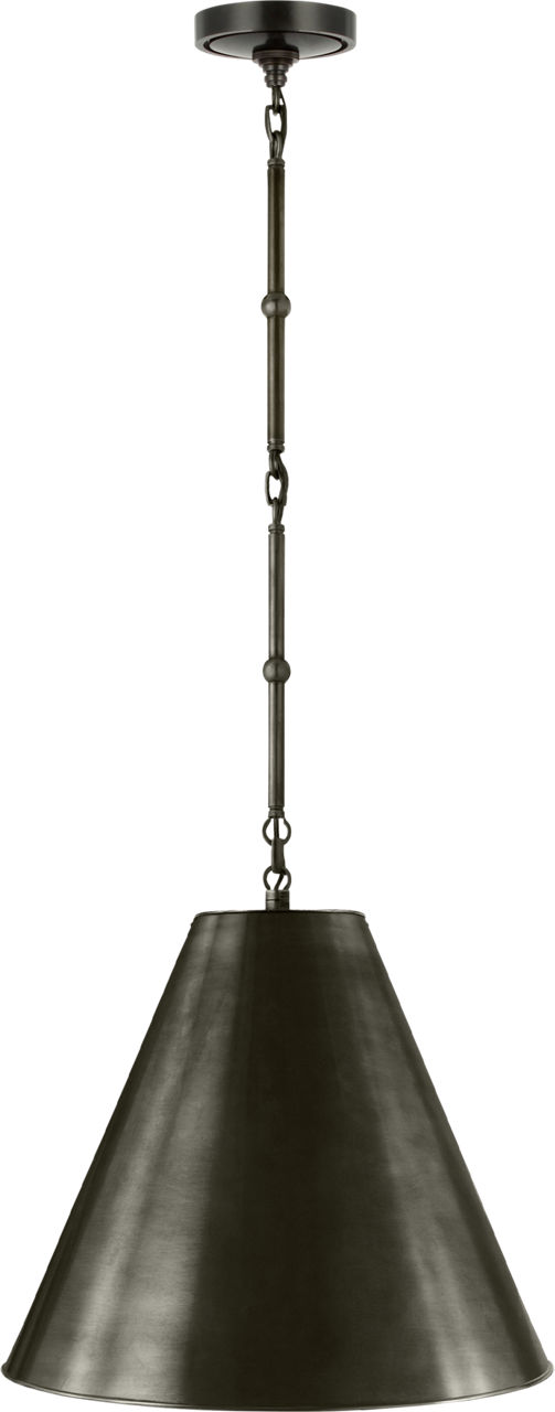 Goodman Small Hanging Light in Bronze with Bronze Shade