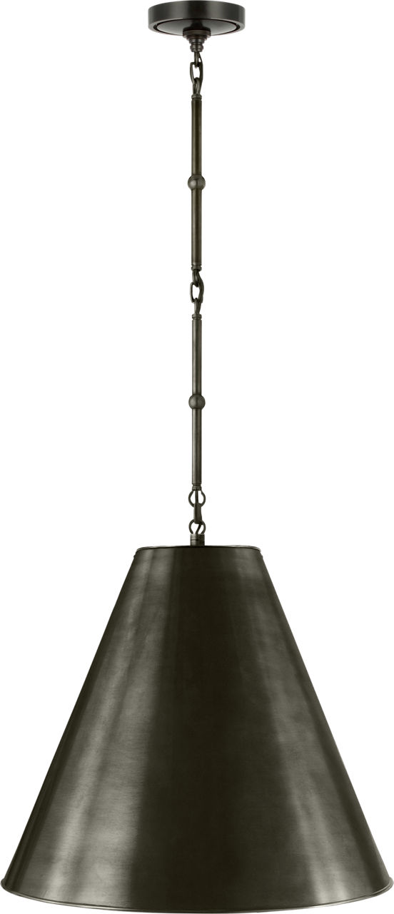 Goodman Medium Hanging Light in Bronze with Bronze Shade