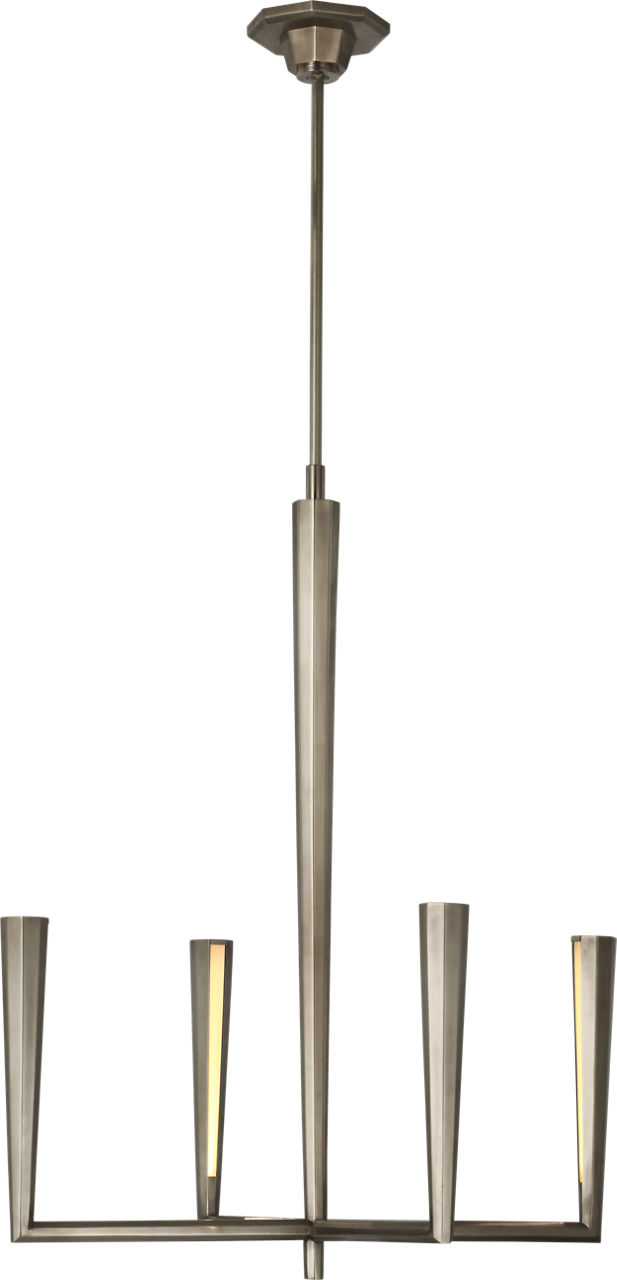 Galahad Small Chandelier in Antique Nickel