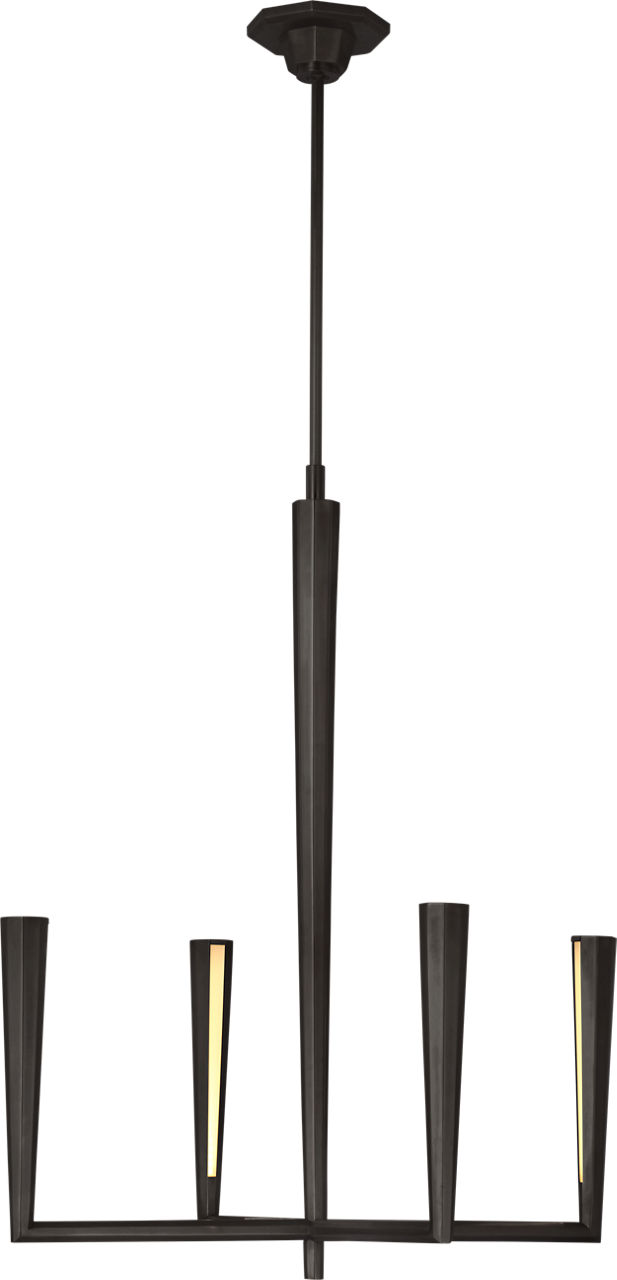 Galahad Small Chandelier in Bronze