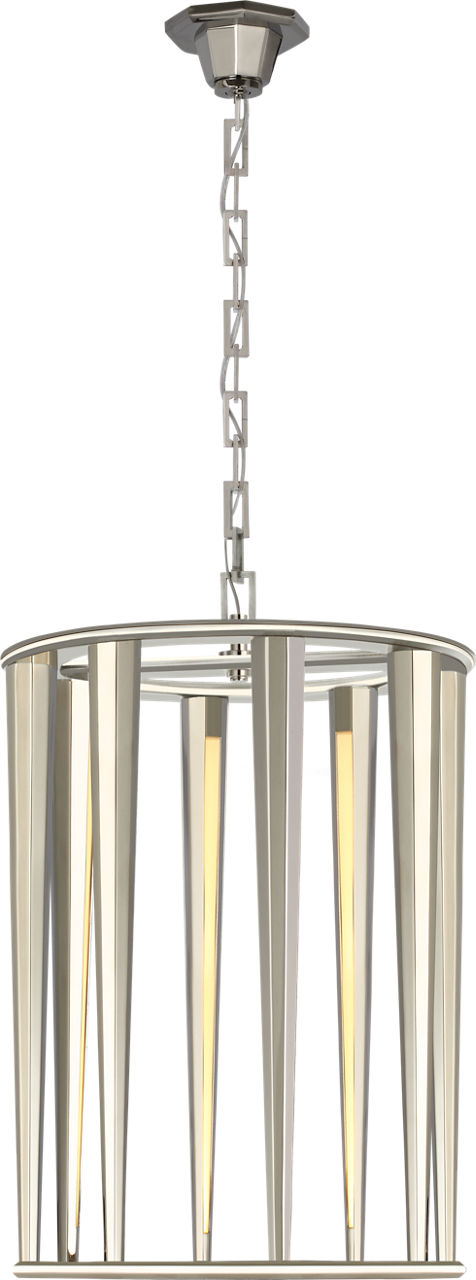 Galahad Medium Lantern in Polished Nickel