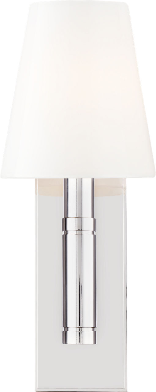 Beckham Classic Rectangular Sconce in Polished Nickel
