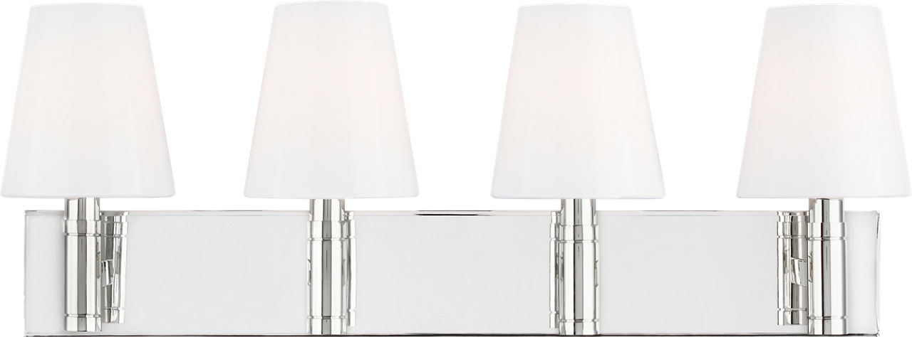 Beckham Classic 4 - Light Vanity in Polished Nickel